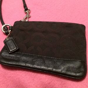 Black Coach wristlet