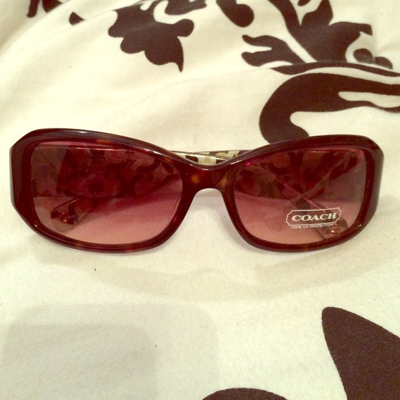 Coach Tortoise Sunglasses with side Gold Logo
