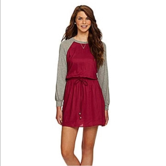 Angie Dresses & Skirts - Pink Baseball Tee Slip Dress
