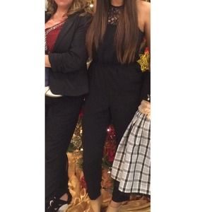 Black halter jumpsuit