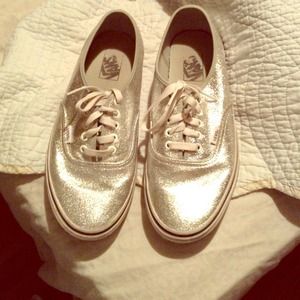 Silver Metallic Vans