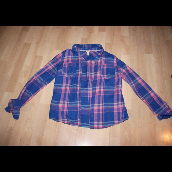 Blue flannel shirt
