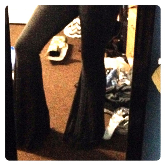 Grey bell bottoms