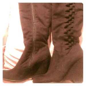 Worthington Black Knee High Boots