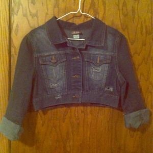 Jean crop jacket