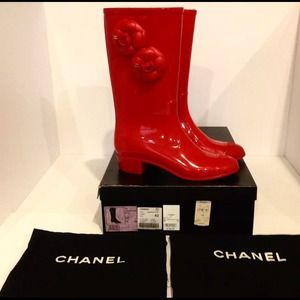 Chanel Rain Boots