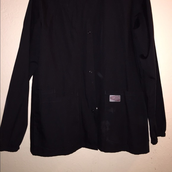 Black & purple Scrub jacket