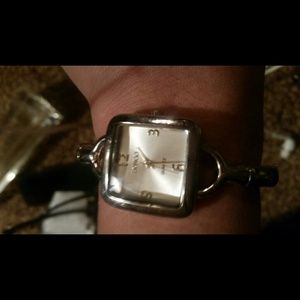 Silver and gold bongo watch