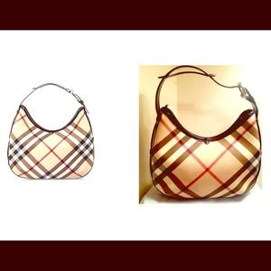✋Sold on Tradesy: Authentic Burberry Barton Hobo