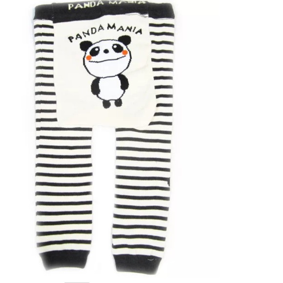 Panda striped legging tights 24-36 months