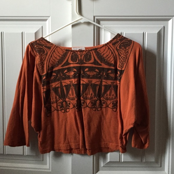 Tribal Autumn Crop Top
