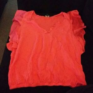 Coral pink dressy shirt