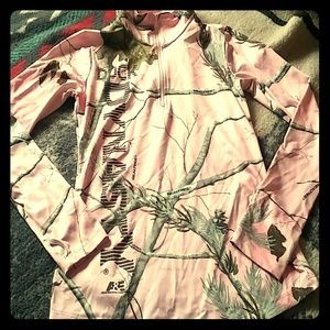 Brand new pink camo sweater/pullover