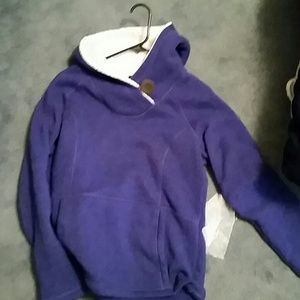 Lined warm purple hoodie