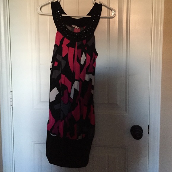 Pink geometric Dress