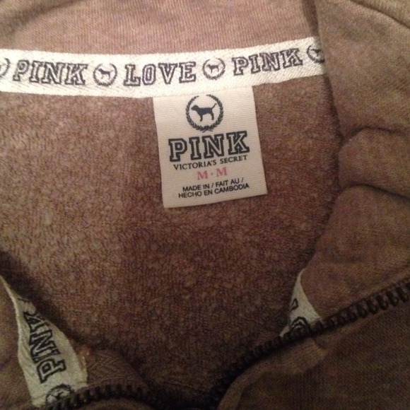 Victoria Secret Crew Neck zip up - Picture 2 of 3