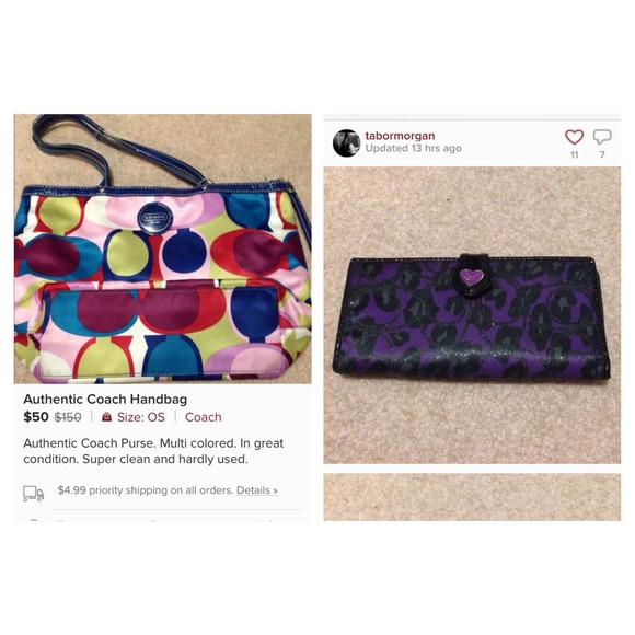 Bundle for @carlsisi Auth Coach Purse and Wallet