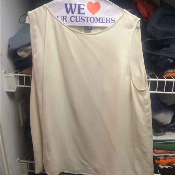 Theory sleeveless silk blouse