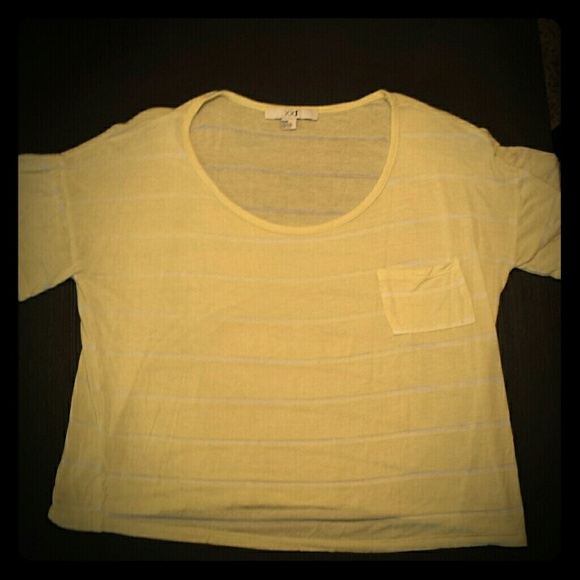 Yellow crop top