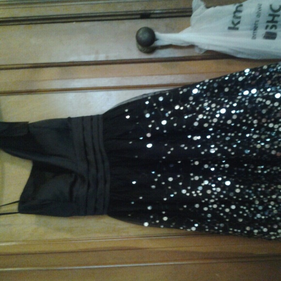 Black sequin dress