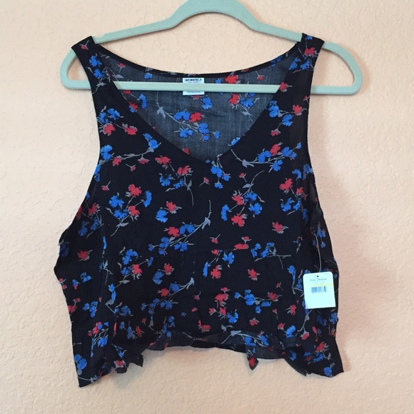 NWT! Free People black floral tank - Picture 4 of 4