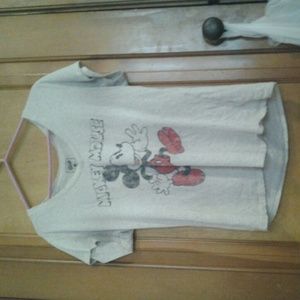Distressed mickey mouse shirt
