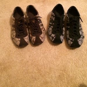Coach stylish and girly tennis shoes