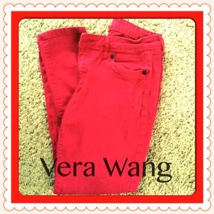 Vera Wang red skinnies