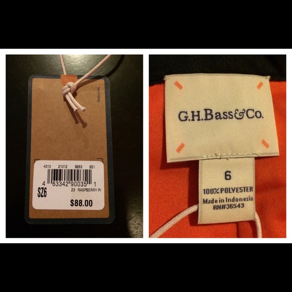 NWT Orange and Pink G.H.Bass&Co. skirt - Picture 3 of 4