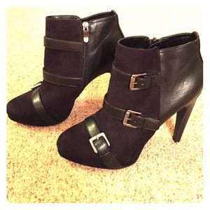 Black buckled heels ON HOLD