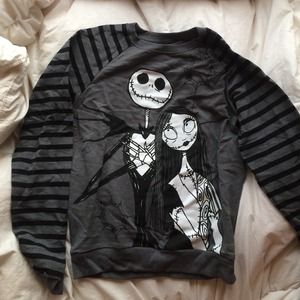 jack and sally crewneck