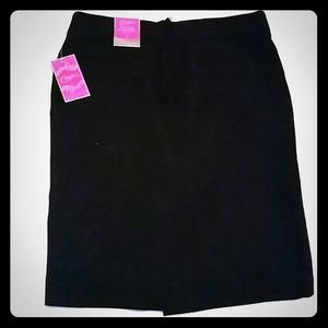 Black Pencil Skirt "Slimming Technology" Size 7