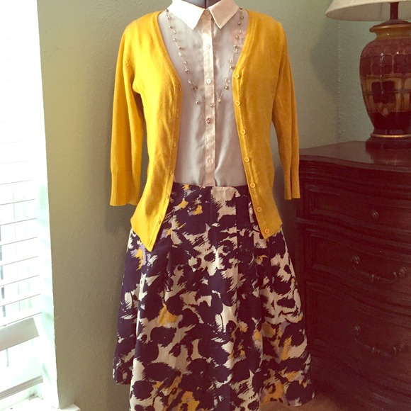 Floral Skirt - Office Appropriate - The Limited