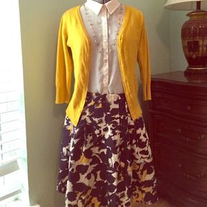 Floral Skirt - Office Appropriate - The Limited
