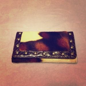 🐮 Faux Cow Hide Wallet