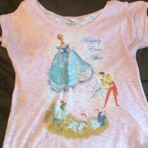 Pink Cinderella and the prince top