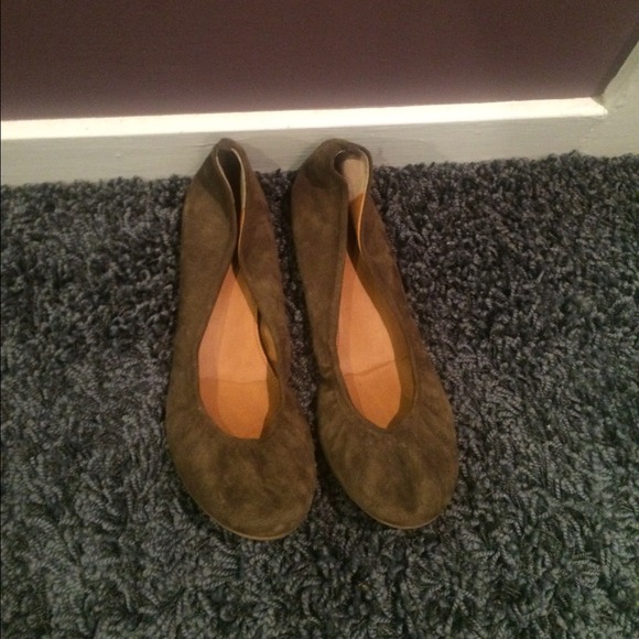 J.crew Cece suede ballet flats