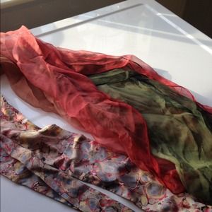Bundle.......silk chiffon scarf and belt