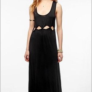 Sparkle and Fade Cutout Wait Maxi Dress