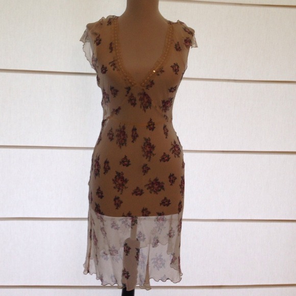 DONATING SOON 50% OFF Sheer floral long cami