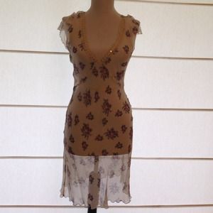 DONATING SOON 50% OFF Sheer floral long cami