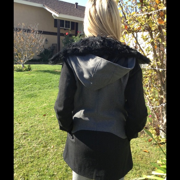 Color block jacket gray / black - Picture 2 of 4