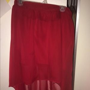 High Low skirt.