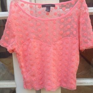 Forever 21 Lace Crop Top