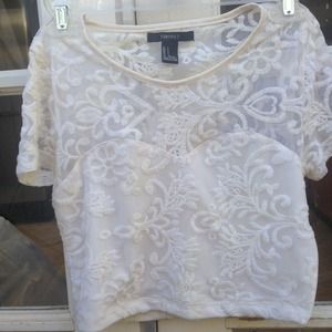 Forever 21 Lace Crop Top