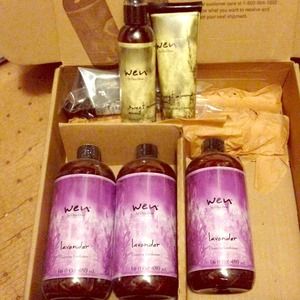 WEN Hair Care Lavender Sweet Almond Mint Set
