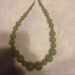 Green beaded necklace