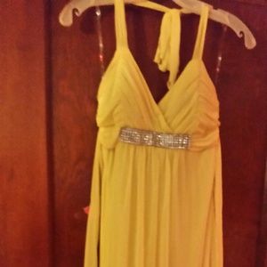 Yellow formal dress
