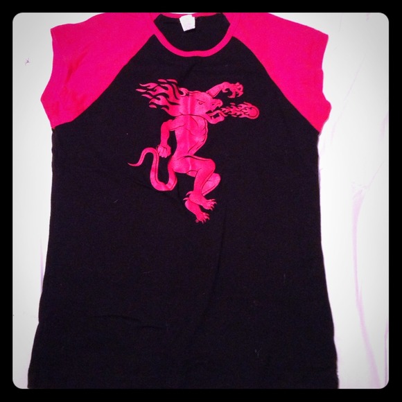 Fireball baseball tee