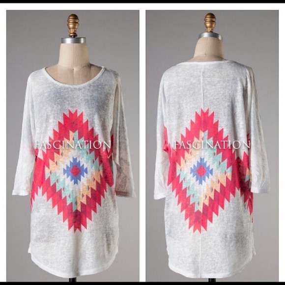 Aztec Print Tunic - Picture 1 of 1